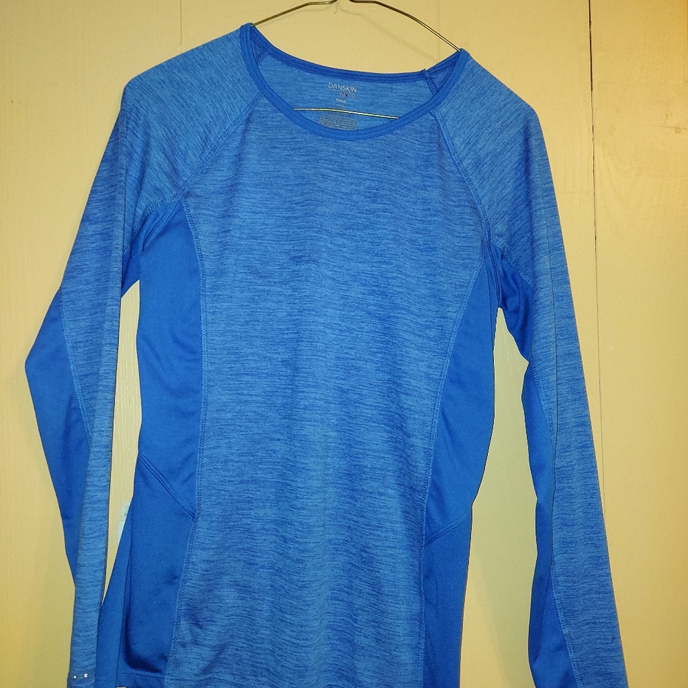 Blue athletic shirt